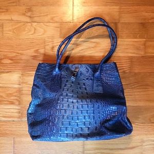 Croc print Furla shoulder bag